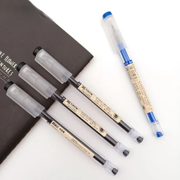 0.35 mm Ince Jel Kalem Mavi Siyah Mürekkep Yedekler Çubuk Kolu işaretleme kalemleri Okul Gelpen Ofis Öğrenci Yazma Çizim Kırtasiye