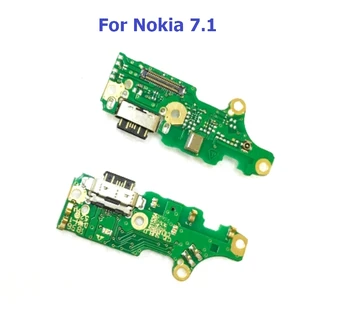 10 Adet-50 Adet Nokia 7.1 2018 İçin TA-1085 1095 1096 TA-1100 USB şarj yuvası jak soketi Bağlantı Noktası Konektörü Şarj Kurulu Flex Kablo