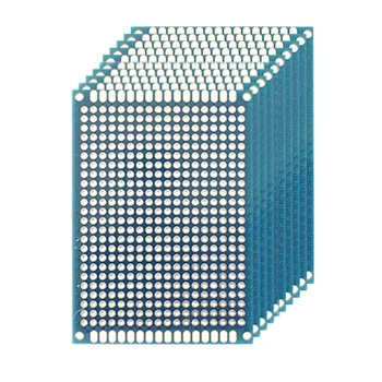 10 ADET 5x7cm Mavi Çift Taraflı Prototipleme PCB kartı 50x70mm Evrensel PCB Prototip Kurulu Arduino Deneysel PCB kartı