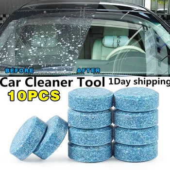 10 adet Araba Yıkama Pencere Araba Temizleme Hap Efervesan Tabletler Otomatik Cam pencere camı Temizleme Araçları Araba Aksesuarları