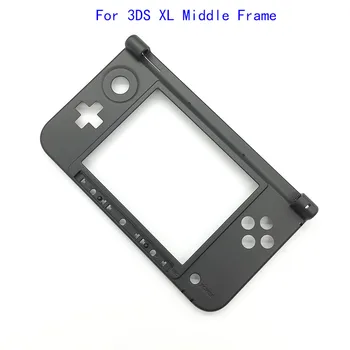 10 adet Nintendo 3DS XL İçin Orijinal Yeni Mat Alt Orta Çerçeve Konut Shell Kapak Kılıf Değiştirme 3DS LL Oyun Konsolu