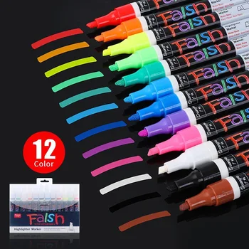 12 ADET Set Sıvı Tebeşir işaretleme kalemleri Silinebilir Çok Renkli İşaretleyiciler LED yazı tahtası Cam Pencere Sanat 8 Renk işaretleme kalemleri