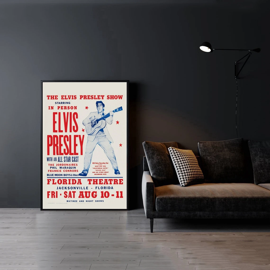 1950'lerin Elvis Florida Amerikan Müzik Konseri posterler Tuval Baskı Ev duvar tablosu Dekorasyon (Çerçeve Yok) - 1