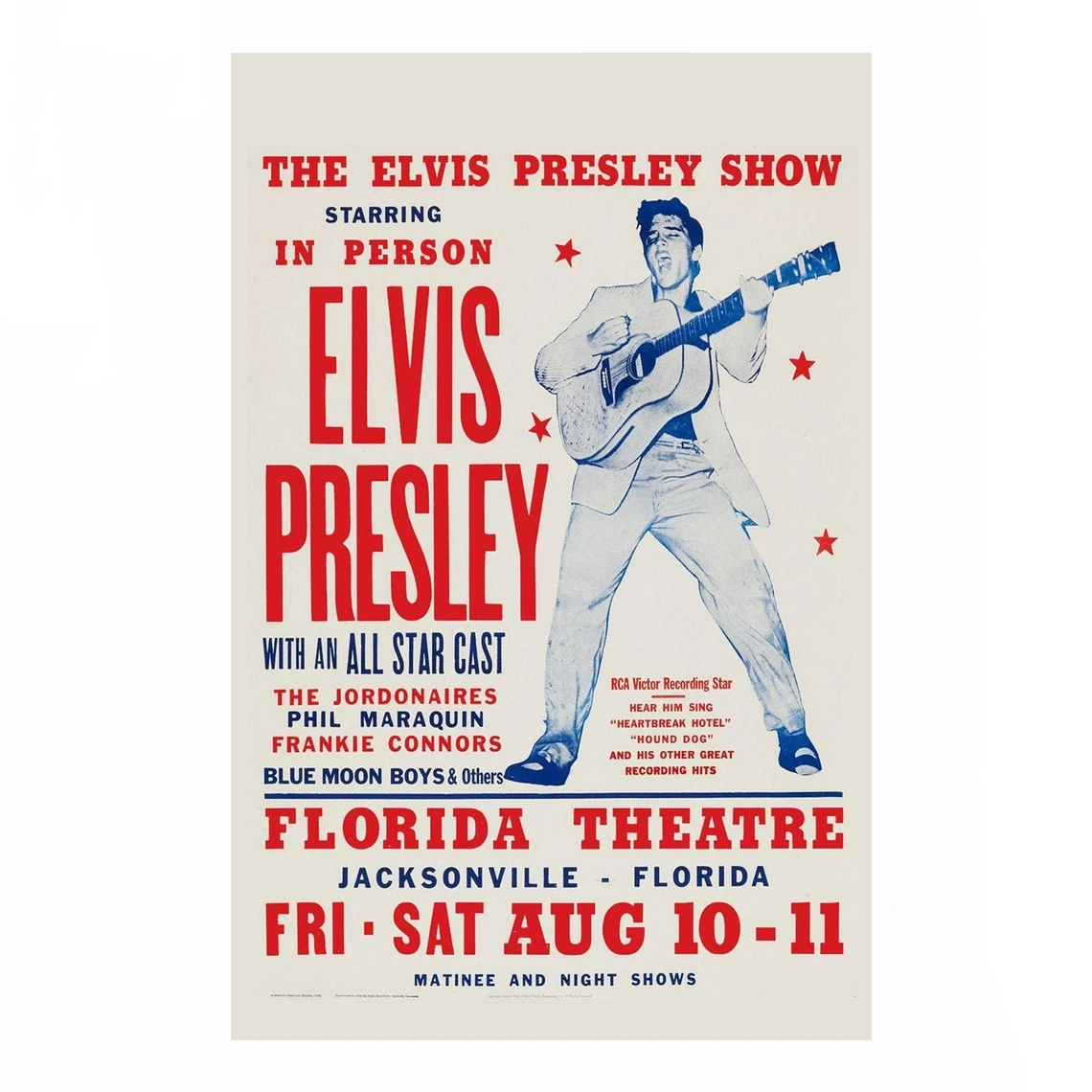 1950'lerin Elvis Florida Amerikan Müzik Konseri posterler Tuval Baskı Ev duvar tablosu Dekorasyon (Çerçeve Yok) - 3