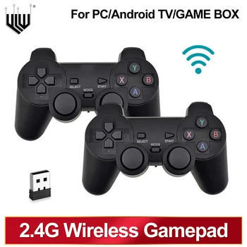 2.4 G Kablosuz Gamepad Denetleyici USB Gamepad İçin Oyun Sopa / Akıllı TV / TV Kutusu / Oyun Kutusu PC Joystick video oyunu Konsolu