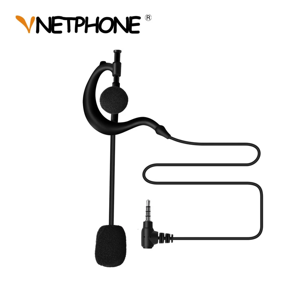 2 adet Hakem Kulak Kancası Kulaklık Kulaklık Mikrofon Vnetphone V6 V4 FBIM Motosiklet Bluetooth İnterkom İnterkom 3.5 mm bağlantı noktası - 1
