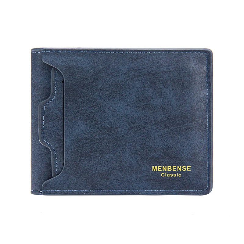 2022 Klasik erkek Cüzdan Vintage Hakiki PU deri cüzdan RFID Anti Hırsızlık Kısa Kat İş kart tutucu Çanta Cüzdan Adam - 4