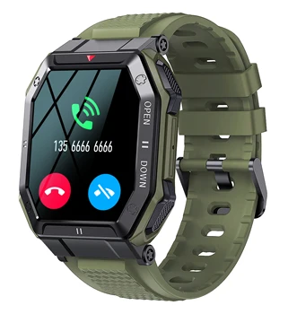 2023 YENİ K55 akıllı saat Erkekler Bluetooth Smartwatch Erkekler İçin Sağlık Monitör Su Geçirmez İzle Android IOS İçin Özel Arama Bir