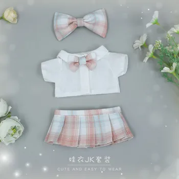 20cm oyuncak bebek giysileri Aksesuarları Tatlı Yay JK Elbise SetStuffed Oyuncak Kıyafet Kore Kpop EXO Süper Yıldız Bebek