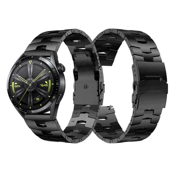 22mm Titanyum Metal Bilezik Kayışı İçin Huawei İzle GT3 46mm Bileklik GT Koşucu GT2 Pro 2e Watch3Replacement İzle bantları