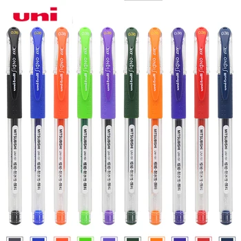 3 Adet TEK Renk Jel Kalem UM-151 Öğrenci El Kitabı Ofis İmza Jel Kalem 0.38 mm Mermi Güzel İpucu 20 Renk