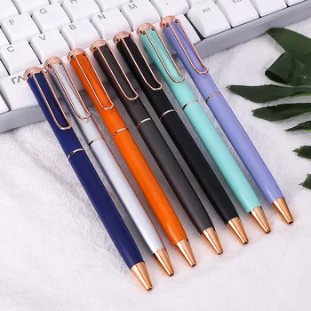 30 adet / grup Moda Acıbadem Kurabiyesi Metal Tükenmez kalem Sevimli İş İmza Tükenmez Kalemler Ofis Okul Yazma Malzemeleri toptan