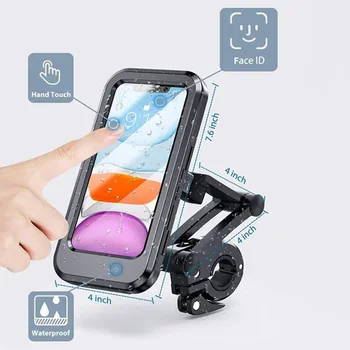 360 ° Dönebilen Gidon Sızdırmazlık telefon tutucu Anti-Shake Çok Fonksiyonlu telefon tutucu İçin motosiklet bisiklet