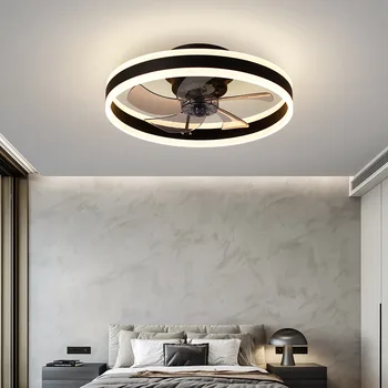 45/50cm Kristal LED tavan vantilatörü uzaktan kumanda havalandırma lambası sessiz araba yatak odası dekorasyon modern tavan vantilatörü ücretsiz kargo