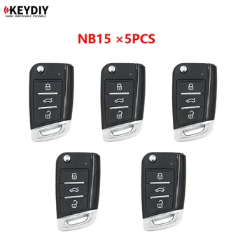 5 Adet / grup KEYDIY NB15 Evrensel 3 Düğme KD Uzaktan Kumanda Araba Anahtarı KD900 / KD-X2 KD MINI/ KD-MAX VW MQB Tarzı