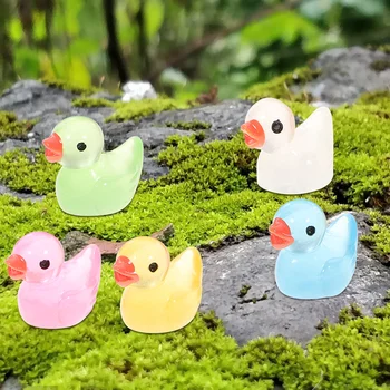 50 Adet Mini Ördek Aydınlık Parti Süslemeleri Şeyler Minyatür Oyuncaklar Kek Aksesuarları El Sanatları Dekorasyon Ev