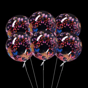 6 adet Kelebek Bobo Balonlar Prenses Doğum Günü Partisi Süslemeleri Kelebek Tema Parti Malzemeleri Bebek Duş Düğün İyilik
