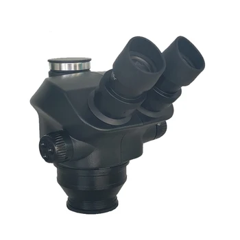 7X-50X Endüstriyel Simul Odak Siyah Trinoküler Stereo mikroskop kafası İle 0.5 X Adaptörü Lehimleme Elmas İzle Onarım Araçları