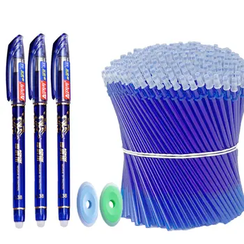 85 Adet / takım Silinebilir Kalem Jel Kalemler 0.5 mm Mavi / Siyah mürekkep Yedekler Çubuk Yıkanabilir Kolu Okul Yazma Ofis Kawaii Kırtasiye Jel Kalem