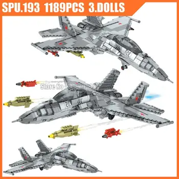 9001 1189 adet Askeri Su - 35 Hava Kuvvetleri Avcı Silah Uçak 3 Bebek Ordu Çocuk Yapı Taşları Oyuncak Tuğla