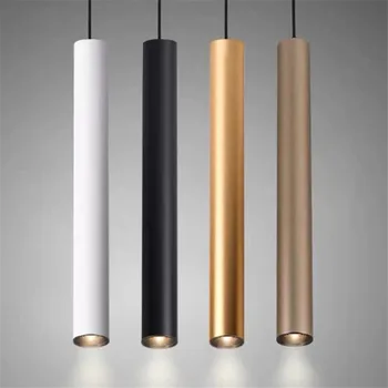Alüminyum 3 / 5W LED asılı lamba Modern kolye ışık uzun tüp asılı ışıklar yüksek dereceli mutfak oturma odası dekorasyon