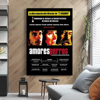 Amores Perros Film Afişi Ev duvar tablosu Dekorasyon (Çerçeve Yok)