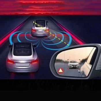 Araba kör nokta algılama sistemi BSD Lens ışık güvenlik sürüş alarmı şerit değiştirme yardımcı ayna kör nokta algılama lambası