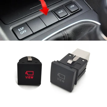 Araba Kırmızı LED Otomatik Kamera Görünüm Anahtarı Düğmesi VW Golf 6 Golf GTI Jetta MK6 Caddy EOS Scirocco Touran 2009 2010 2011