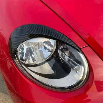 Araba Styling Ön Far Kaş Göz Kapakları ayar kapağı Volkswagen Beetle için 2012 2013 2014 2015 2016 17 2018