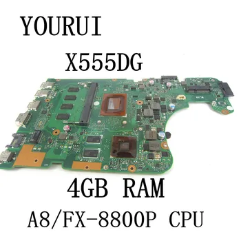 ASUS X555DA X555YA X555D X555Y X555DG X555YI K555D X555BA X555QA Laptop Anakart ile A8 / FX-8800P CPU 4GB RAM 2GB GPU