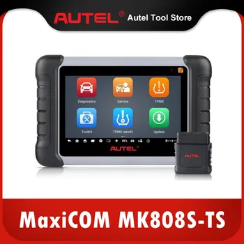 Autel MaxiCOM MK808S-TS TPMS Yeniden Öğrenme Aracı Destek Sensörü Programlama ve Pil Test Fonksiyonları