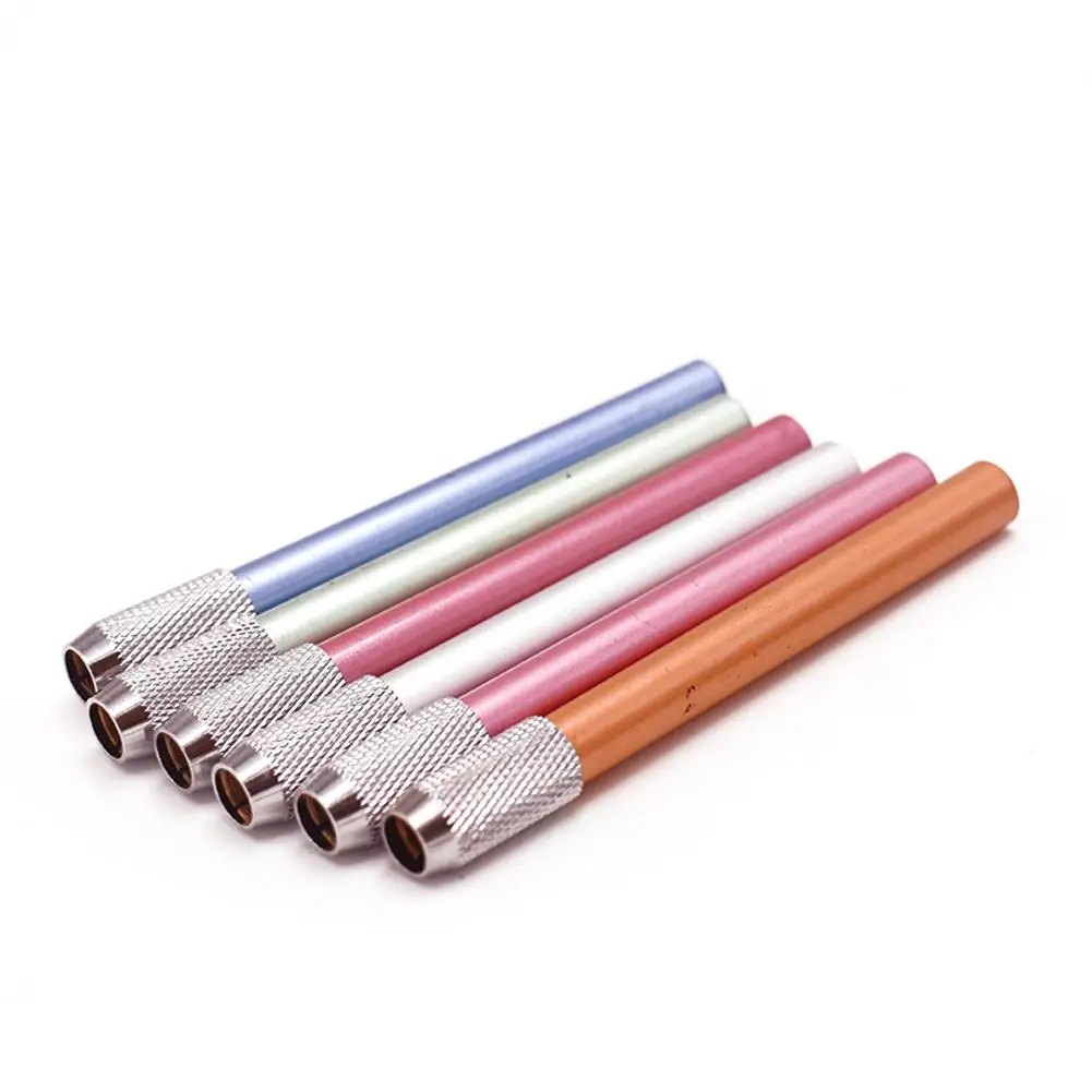 Ayarlanabilir Tek / Çift Kafa Kalem Genişletici Tutucu Metal / Ahşap uzatma çubuğu Yuvarlak / Üçgen / Altıgen Kalemler Bağlantı Kalemlik - 3