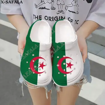 Aşk Cezayir Ülke 3D Baskı Erkekler Kadınlar Klasik Takunya Terlik Ayakkabı EVA Hafif Sandalet Yaz Plaj Açık-1
