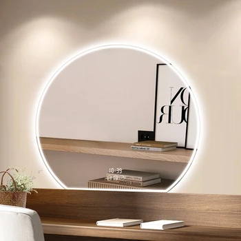 Banyo Kızlar Dekoratif Ayna Estetik Led Duş İskandinav Ayna Oturma Odası Büyük Duvar Espelho Yatak Odası Dekorasyon WSW40XP