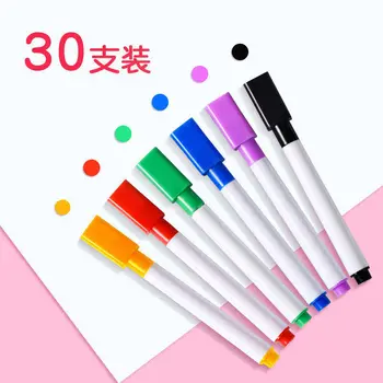 Beyaz tahta Kalem Silinebilir Büyük Kafa Kalem Beyaz Tahta Aksesuarları Renk Siyah işaretleyici kalem Tekrarlanan Silinebilir fırça ile kalem Keçe