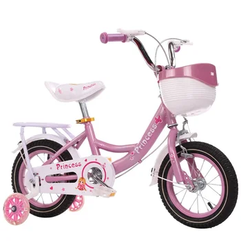 Bisiklet Şehir Çocuk Bisikleti Bebek Bisikleti Kız Bisikleti Prenses Pembe Kız Bisikleti Arka Koltuklu Ve Flaş Destekli Tekerlekli Çocuk Bisikleti