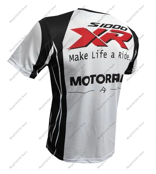 BMW için Motorrad S1000 XR T-shirt Motor Sporları Motosiklet MACERA Motos Seyahat Sürme Hızlı Kuru Yaz erkek Nefes Beyaz