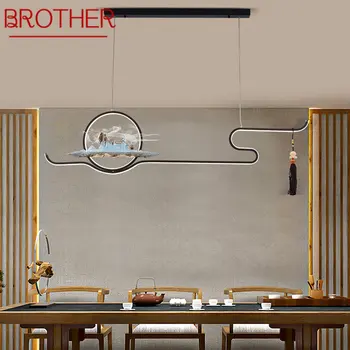 BROTHER Modern kolye asılı lamba çin yaratıcı Zen Çayevi LED avize ışık ev yemek odası yatak odası dekoru