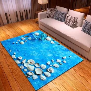 Büyük boy 3D halı Akdeniz tarzı Halılar oturma odası yatak odası Alan Kilim sehpa kanepe Paspaslar Ev dekorasyon