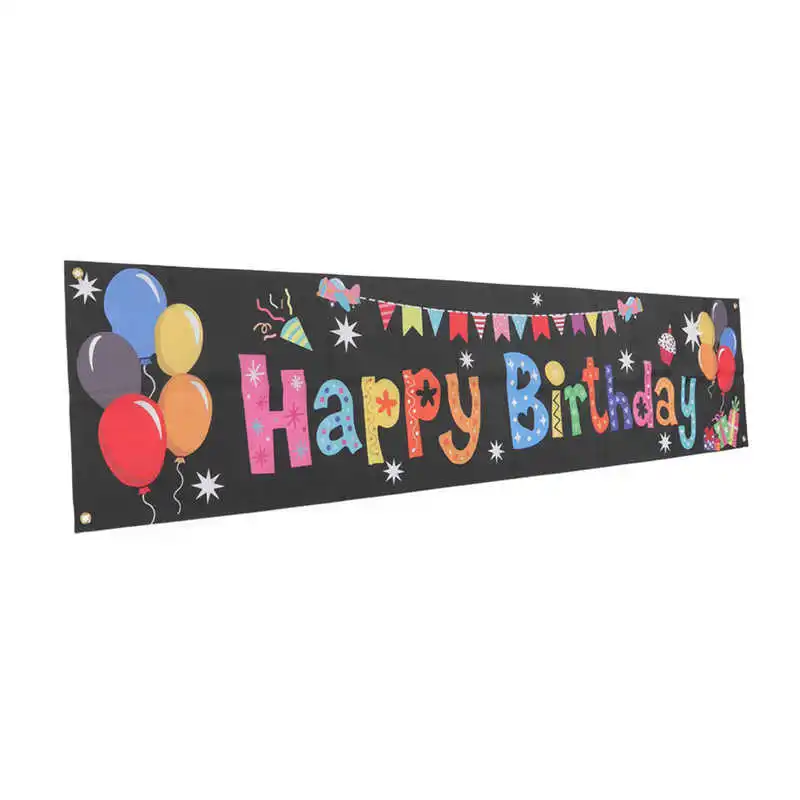 Doğum günü dekorasyon afiş kumaş Doğum günü Yard afiş hafif yıldönümü çocuklar için - 3