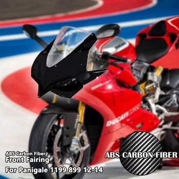 Ducati PANİGALE1199899 2012-2014 için Karbon Fiber Renk Ön Kaporta Aksesuarları Motosiklet Kiti Kaporta ABS