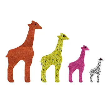 Dört Özellikler Zürafa, Karikatür Hayvanlar, 3D Plastik Tasarım Çerez Kesiciler, Suşi ve Meyveler, Tekli veya Set Satışlar