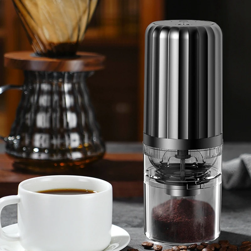 Elektrikli Kahve Değirmeni Taşınabilir Ayarlanabilir Kahve Çekirdekleri Değirmeni Otomatik USB Seramik Taşlama Çekirdek Kahve Makinesi - 4