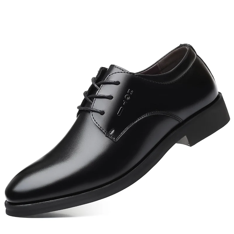 Erkek deri ayakkabı Kauçuk Taban Büyük Boy 48 Ofis İş Elbise Flats İş Düğün Moda Lüks Bahar Sonbahar Ayakkabı - 0