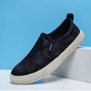 Erkek kanvas ayakkabılar nefes alan günlük ayakkabılar erkek mokasen ayakkabıları Tekne Ayakkabı Tasarımcısı vulkanize ayakkabı Sneakers A58-95