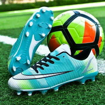 Erkekler Kadınlar Profesyonel futbol ayakkabıları FG / TF Cleats Çim Eğitim futbol ayakkabısı Unisex Sıcak satış Yüksek Kaliteli Kaymaz Spor