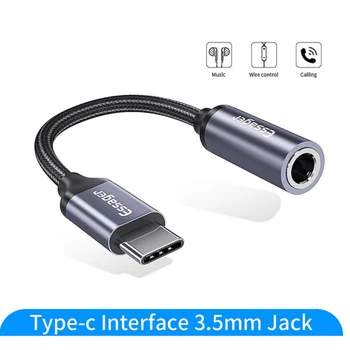 Essager USB Tip C 3.5 Jack Kulaklık Adaptörü USB C için 3.5 mm Kulaklık AUX Ses Adaptörü Kablosu İçin Huawei P30 Xiaomi Mi 10 9 Es