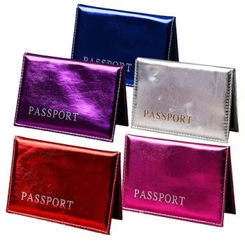 Evrensel Seyahat Pasaport Kapağı Kadın PU Deri Sevimli Kırmızı Tutucu Pasaport Güzel Kız Pasaport Çantası Seyahat Koruyucu Kapakları