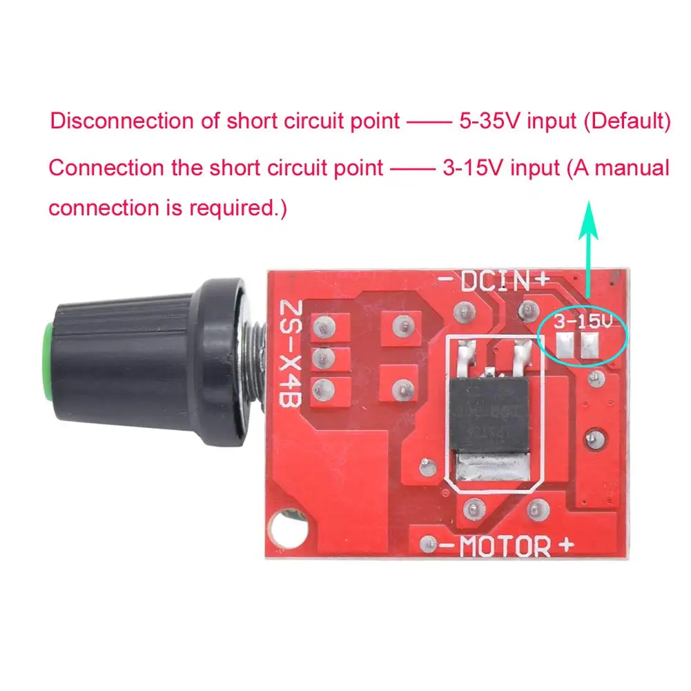 FS-DD012 4A 5A PWM Max 90 W DC motor hız kontrolörü Modülü 5 V-35 V 6 V 12 V 24 V Hız Kontrol Anahtarı LED Dimmer - 2