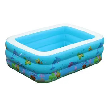 Faydalı Yüzme Havuzu Katlanabilir Çok amaçlı PVC Şişme Bebek Kiddle Aile Havuzu Büyük Kapasiteli Salon Havuzu Açık Bahçe İçin